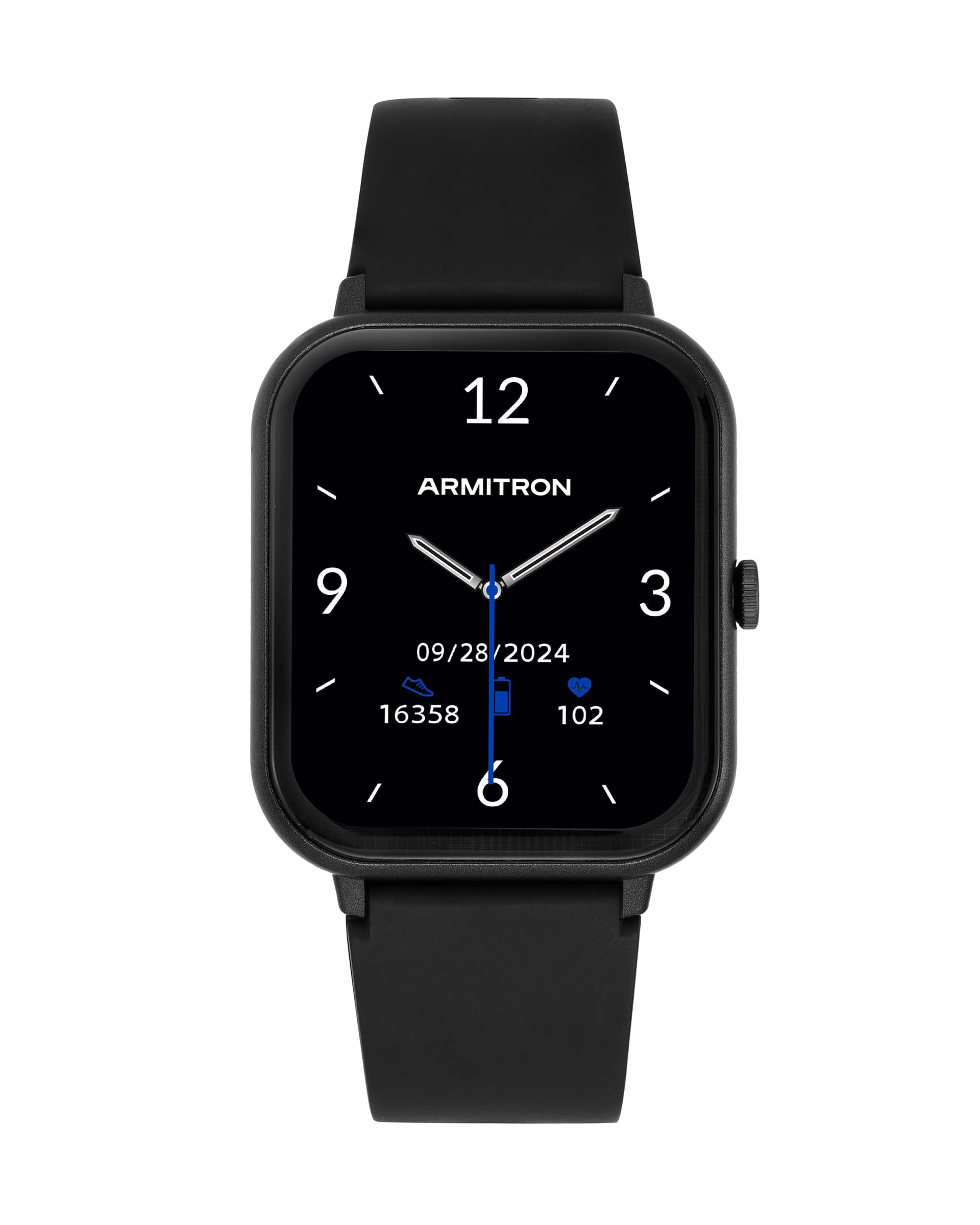 Armitron Eclipse Adult 45mm w/Voice Assistant & Backlight Smart Watch w/Charging Cable
