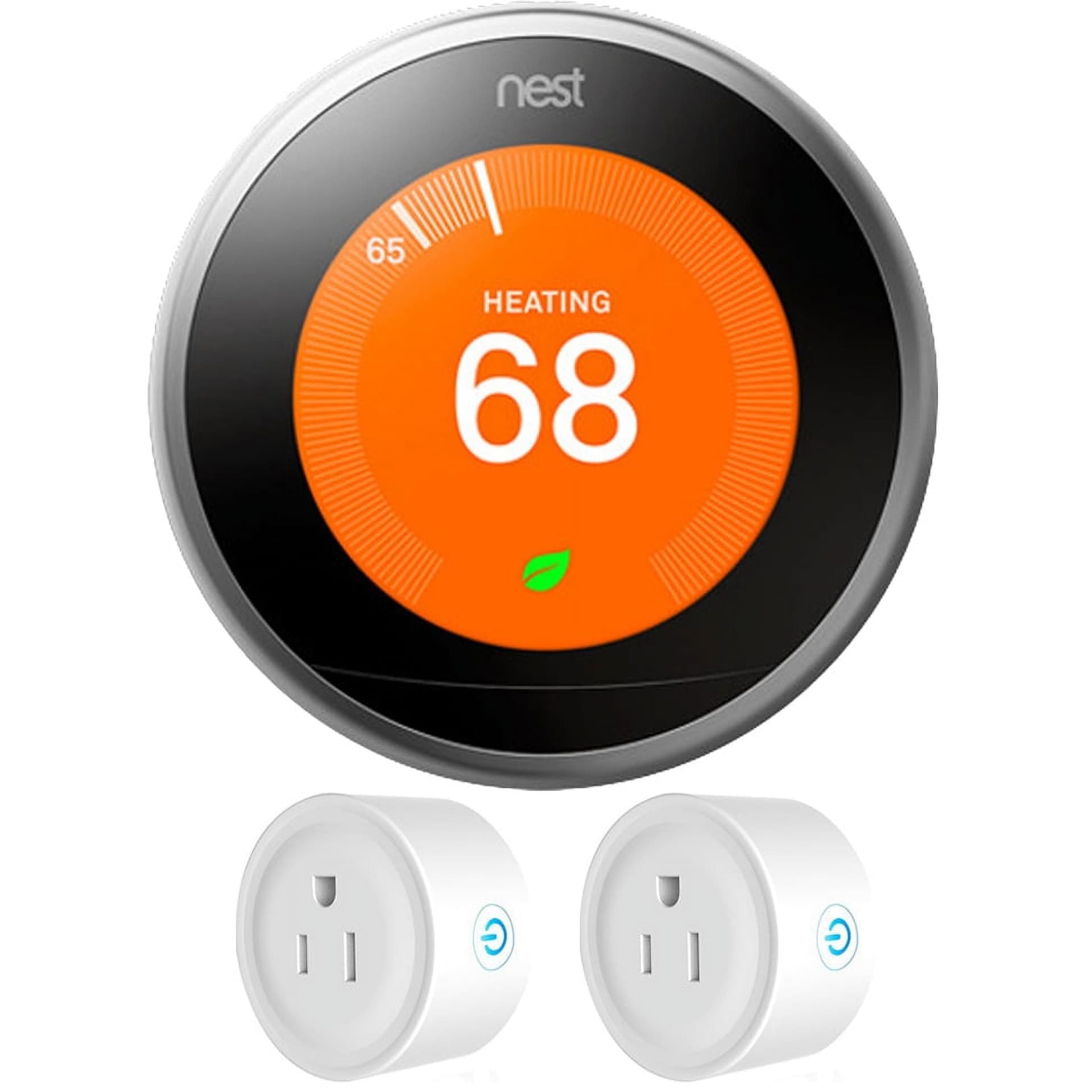 Nest Learning Thermostat 3rd Gen in Stainless Steel (2-Pack) Copper / 0.53 / 2