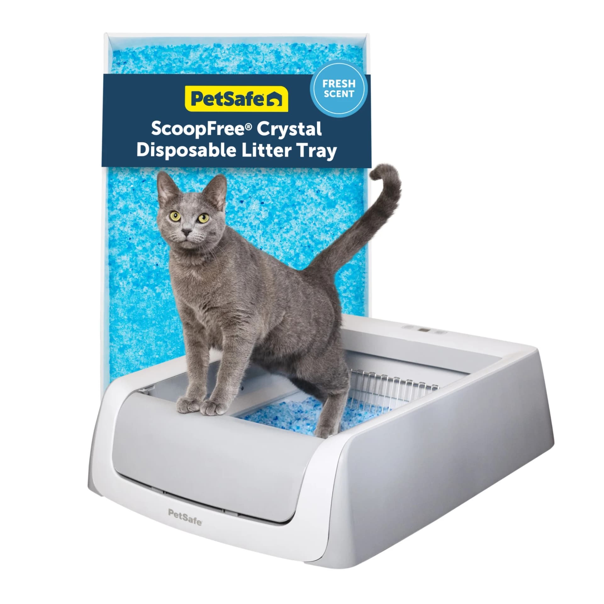 PetSafe ScoopFree Crystal Pro Self-Cleaning Cat Litter Box System
