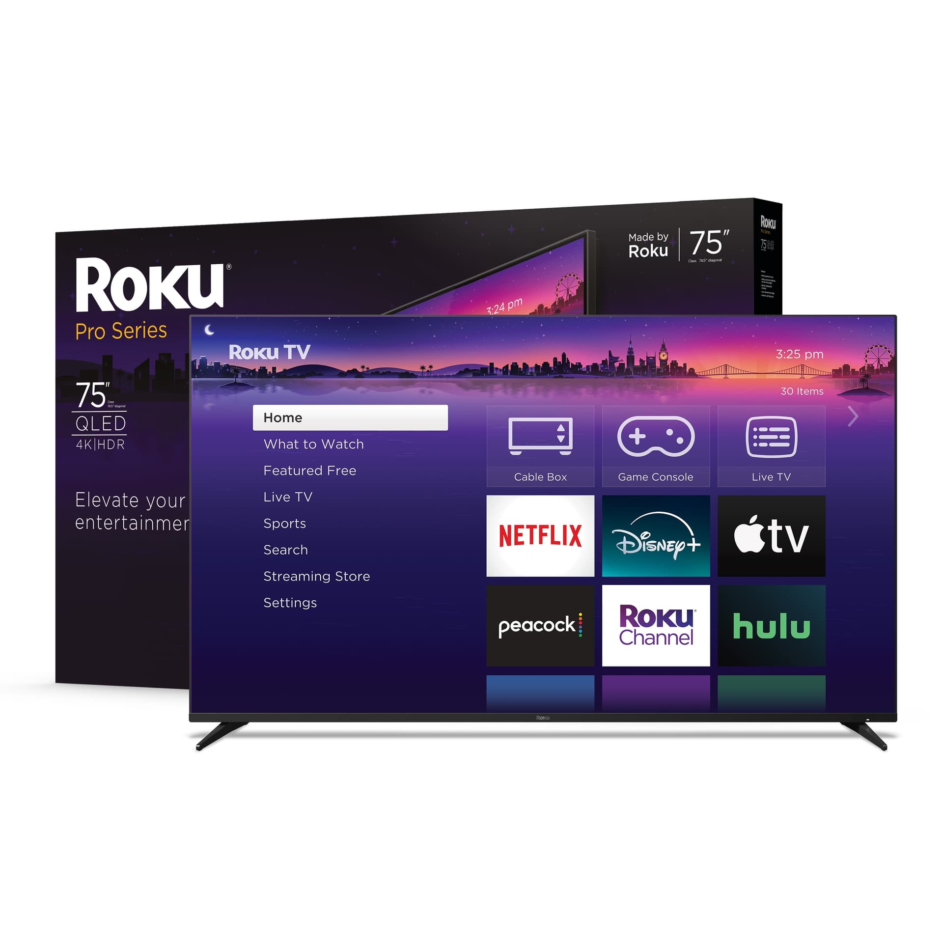 Roku Pro Series 75" 4K QLED Mini-LED Smart TV