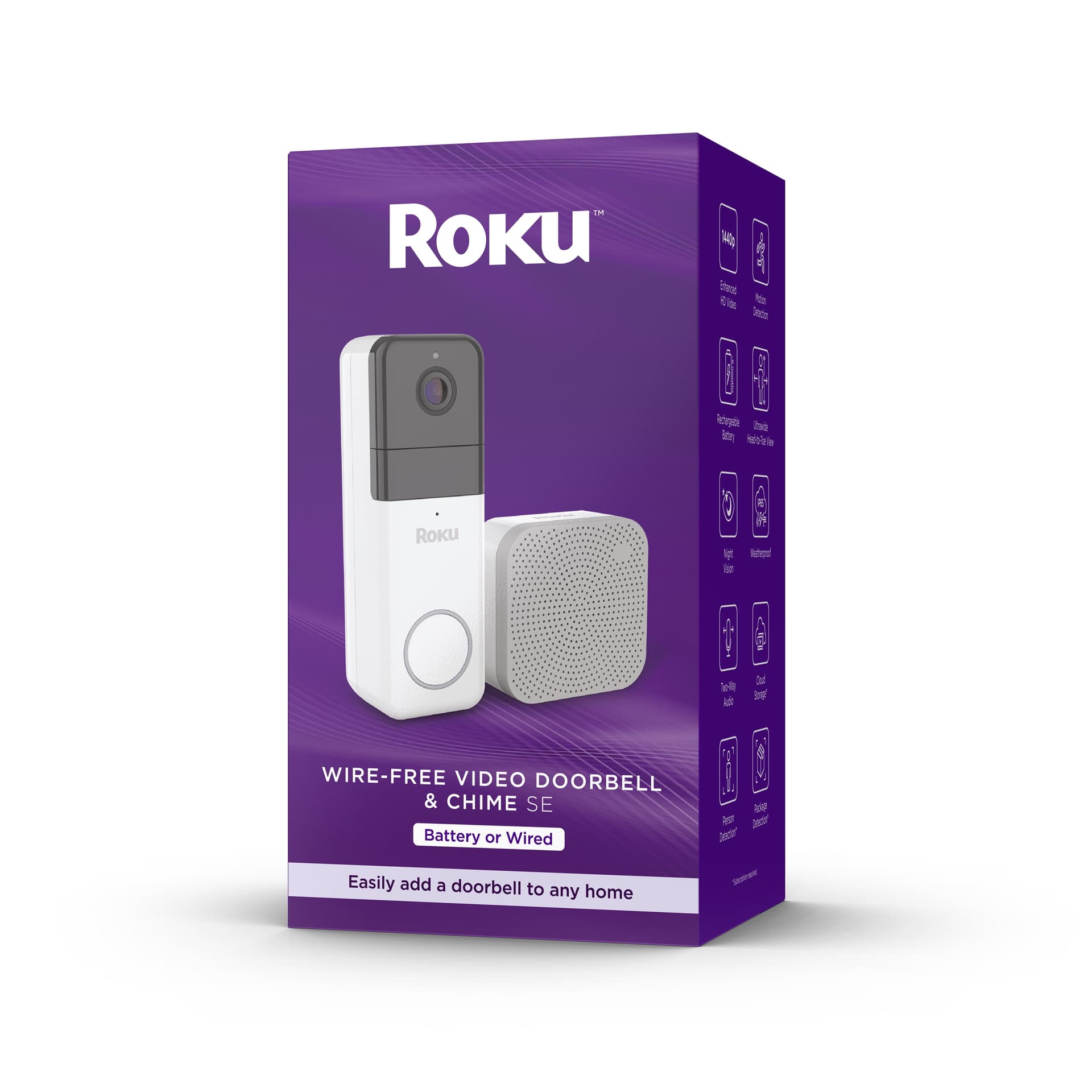 Roku Wire-Free Video Doorbell & Chime SE