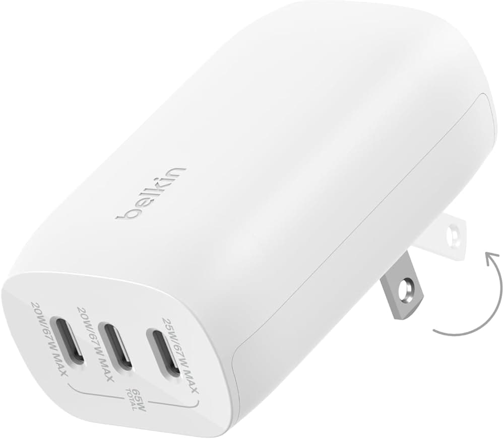 Belkin BoostCharge 3 Port USB-C Wall Charger