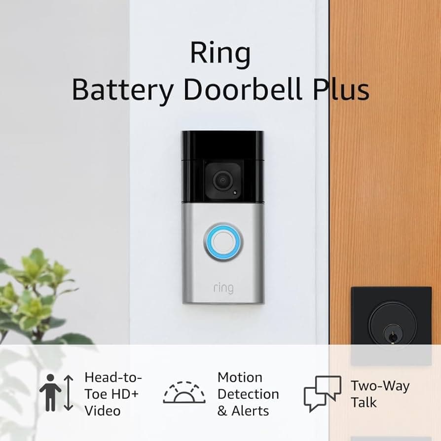 Ring Video Doorbell Plus + Chime Pro Smart Doorbell