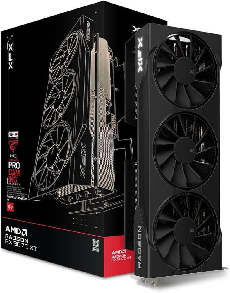 XFX Swift AMD Radeon RX 9070XT Triple Fan Gaming Edition