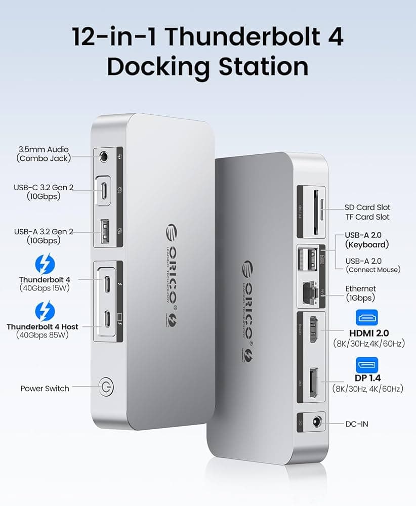 ORICO Thunderbolt 4 12-in-1 Docking Station