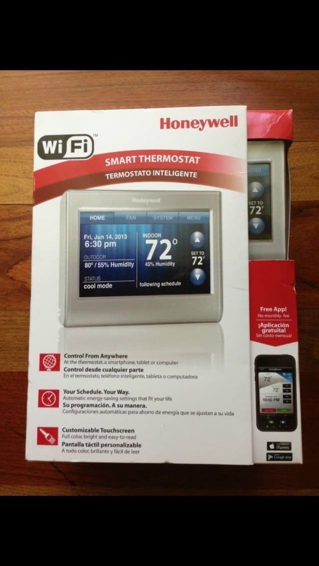 Honeywell Rth9580 Wi-Fi Touchscreen Smart Thermostat