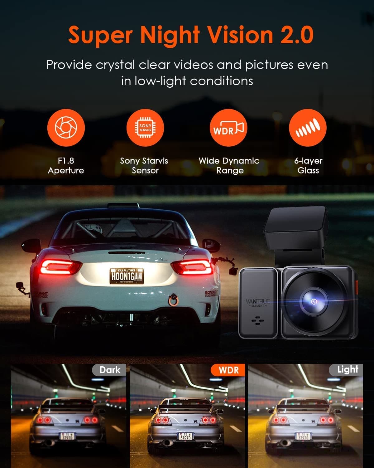 Vantrue E2 Dash Cam