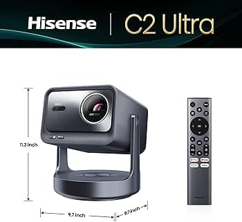 Hisense C2 Ultra 3000-Lumen UHD 4K Laser DLP Smart Projector