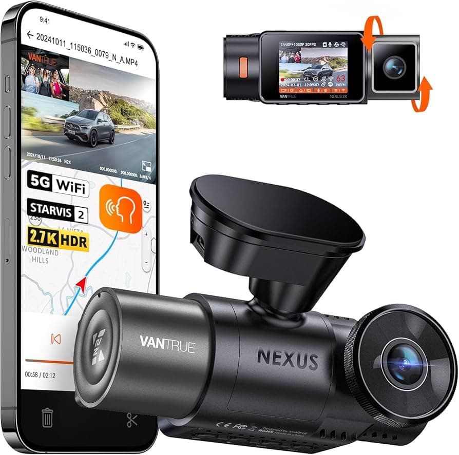 Vantrue N2X 2.7K Front & Interior Dash Cam