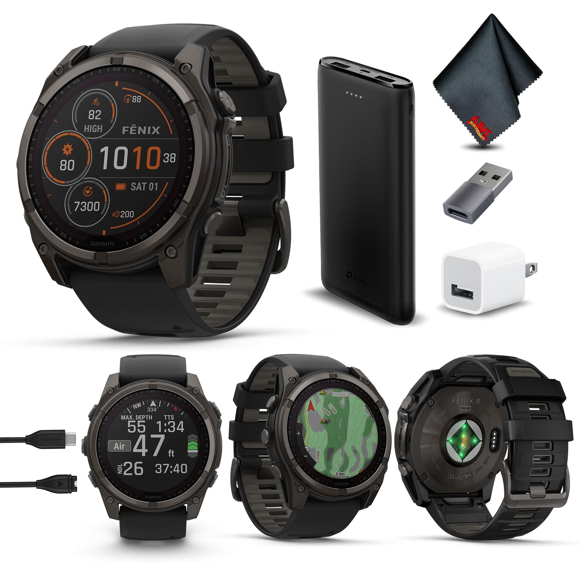 Garmin fenix 8 Solar Sapphire