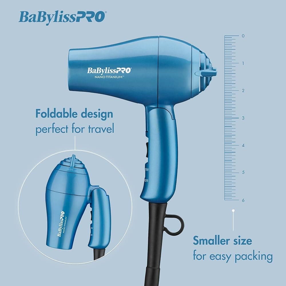 BaBylissPRO Nano Titanium Travel Dryer