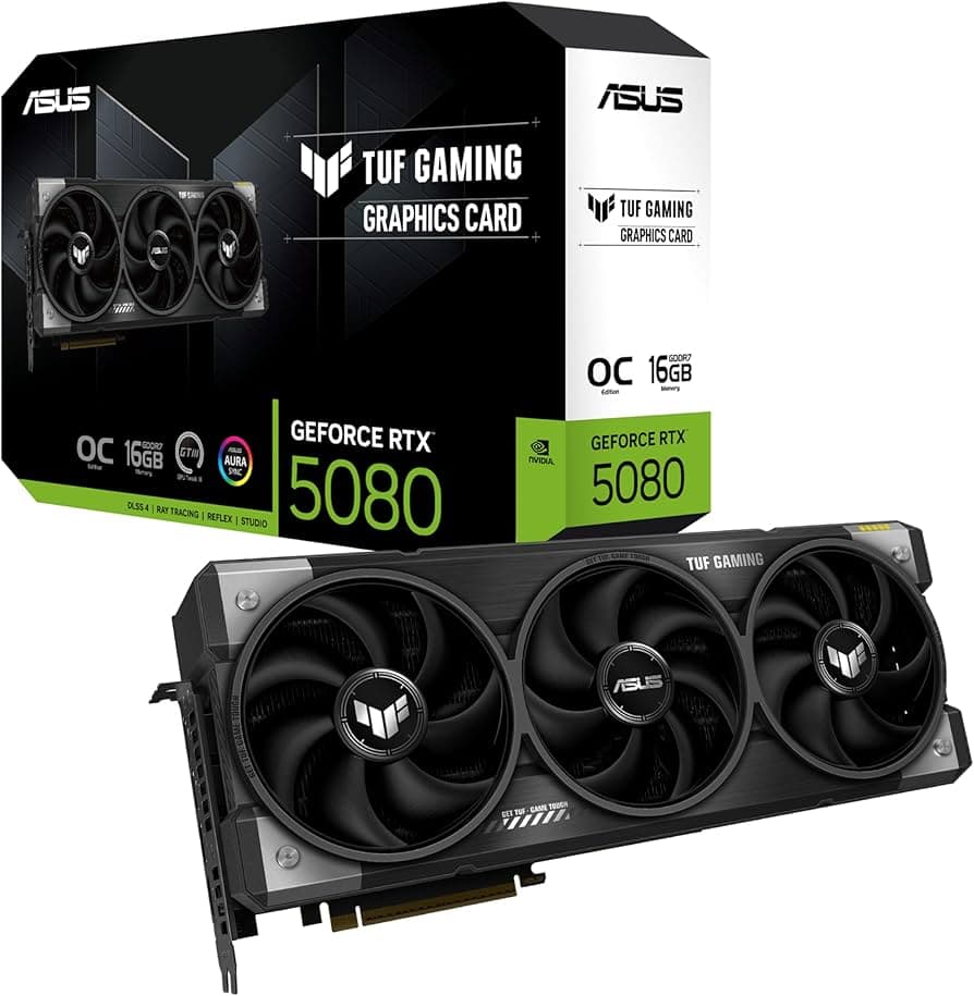 ASUS TUF Gaming GeForce RTX 5080 16GB GDDR7 OC Edition Graphics Card