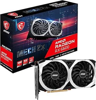 MSI Radeon RX 6600 Mech 2X Graphic Card