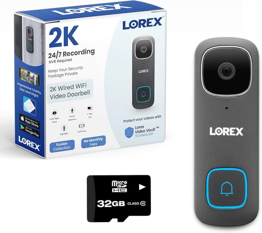 Lorex 2K Wired Video Doorbell