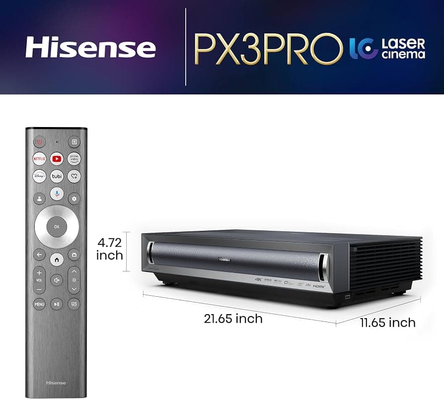 Hisense PX3-PRO Triple Laser 4K Laser Projector