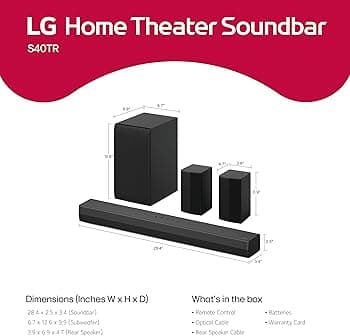 LG S40TR 4.1 Channel Soundbar