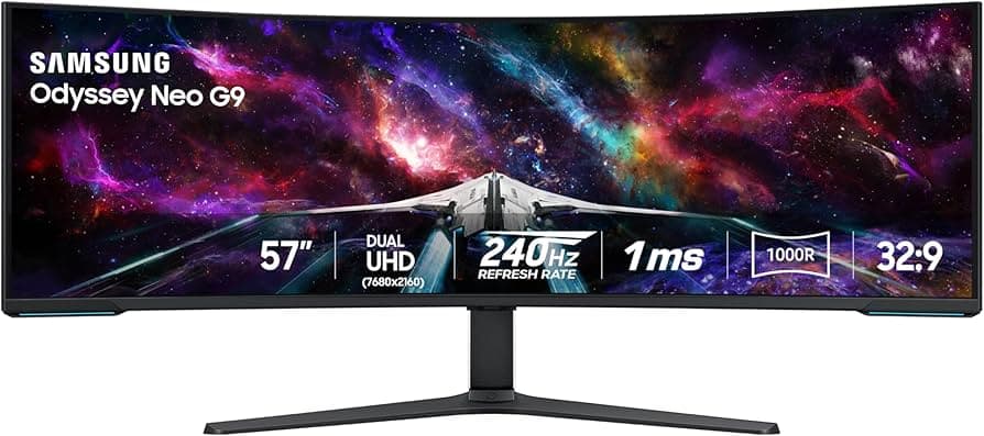Samsung 57" Odyssey Neo G9 Dual 4K Curved Monitor