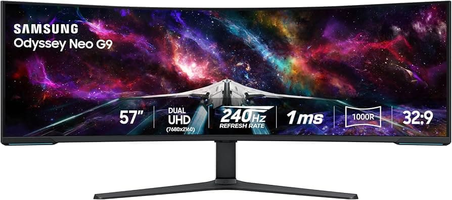 Samsung 57" Odyssey Neo G9 Dual 4K Curved Monitor