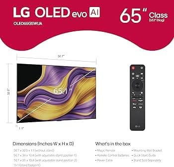 LG OLED evo AI G5 4K Smart TV