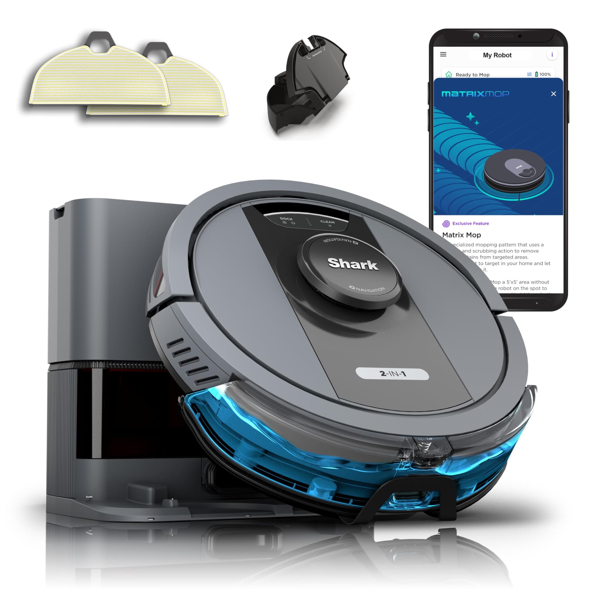 Shark Matrix Self-Empty Robot Vacuum & Mop R-RV2400WS