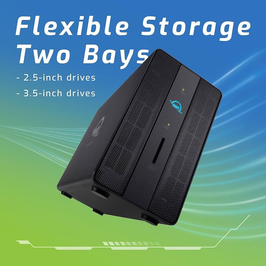 OWC Gemini Thunderbolt Dock and Dual-Bay RAID External Storage Enclosure owctb3gm000h08