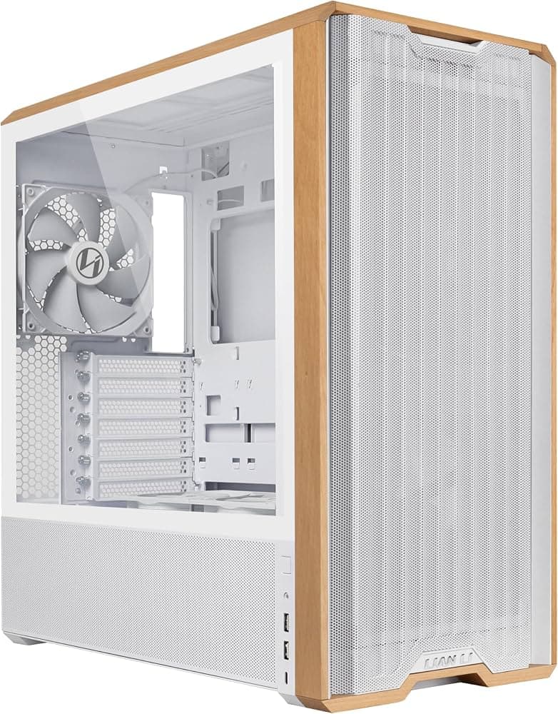 Lian Li LANCOOL 217 Walnut Wood ATX Mid Tower Case
